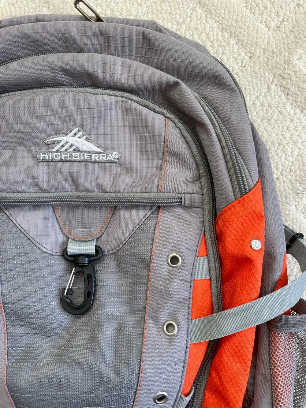 {High Sierra} Gray and Orange Outdoor Tactical Backpack